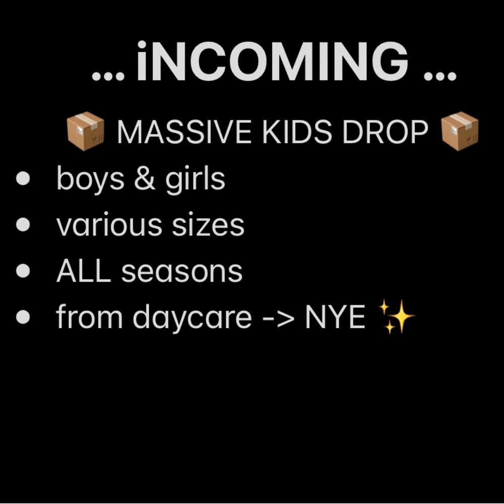 Massive Kids Clothing Drop